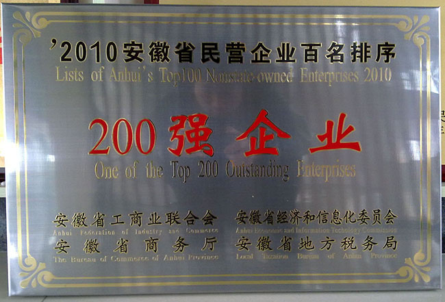 安徽省民营企业200强企业(图1)